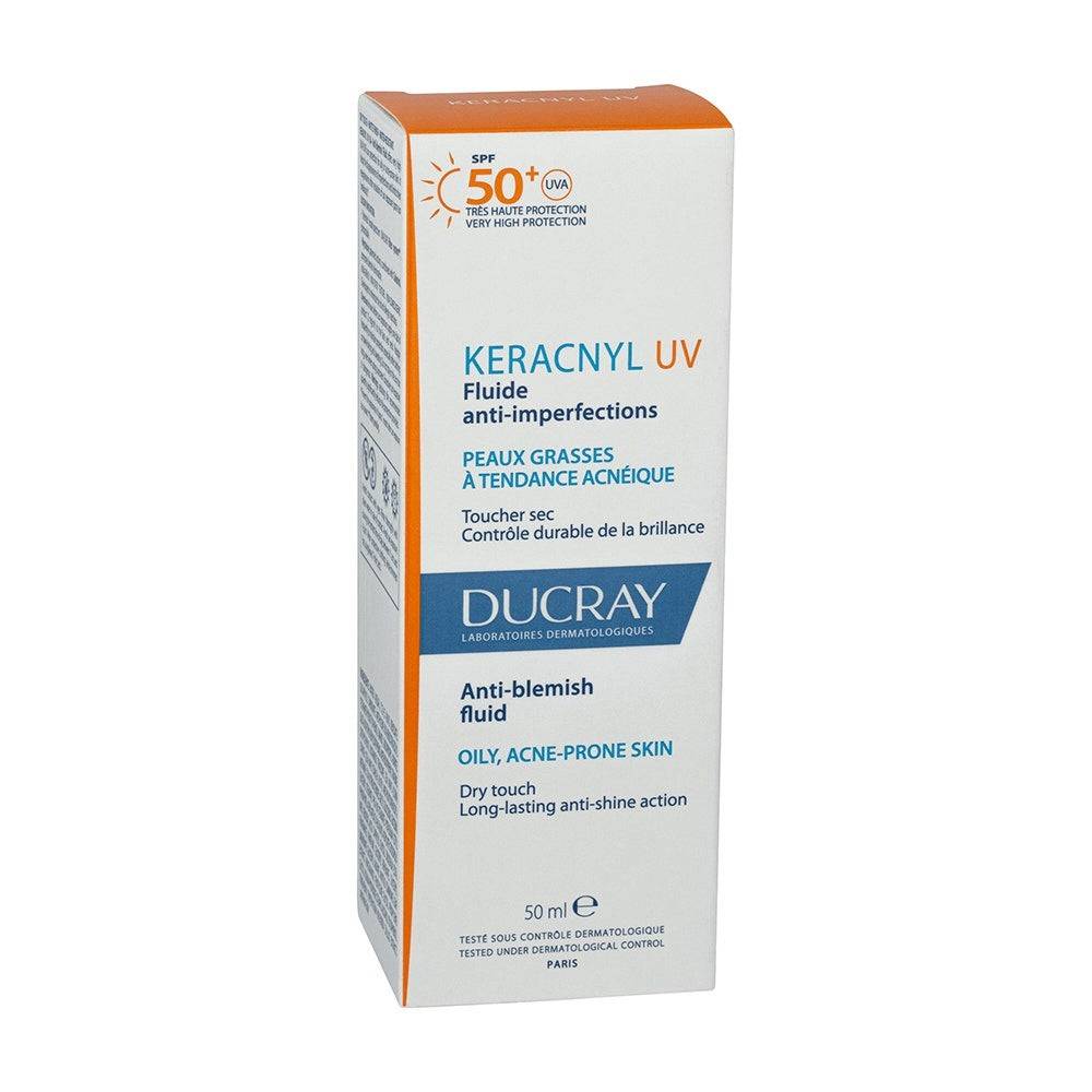 Ducray Fluido Protettivo Per Pelli Problematiche Spf 50+ Keracnyl Uv (Fluido Anti-Imperfezioni) 50 Ml