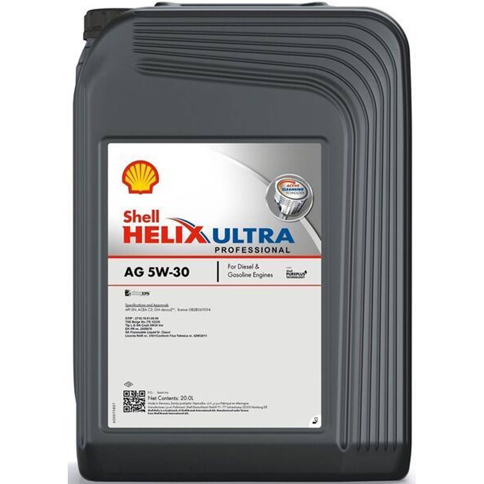 SHELL 550045933 Motorolja Helix Ultra Professional AG 5W-30 Innehåll: 20l