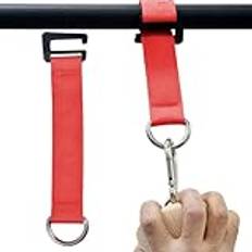 Dra Bar Straps, Gym Ankle Hooks, Träningsutrustning, Heavy-Duty Fitness Trainer Straps, Strong Door Bar Hooks Säker för Exercise Equipment, Home Gym Pull-Up Training Tools