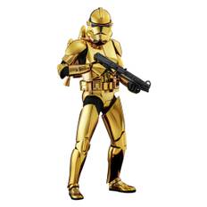 Star Wars Actionfigur 1/6 Clone Trooper (Gold Chrome Version) Exclusive 30 cm