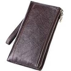 Plånbok Herren Handtasche mit großer Kapazität Retro Business Casual Clutch Multi-Card Plånbok Plånbok (A,21 * 11 * 3 cm)