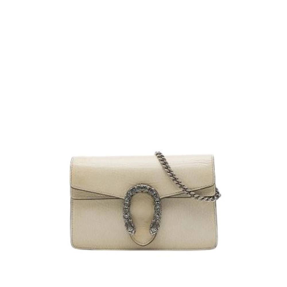 Gucci Vintage Pre-owned Skuldertaske - Vintage - Dame - Beige - ONE SIZE - Uld