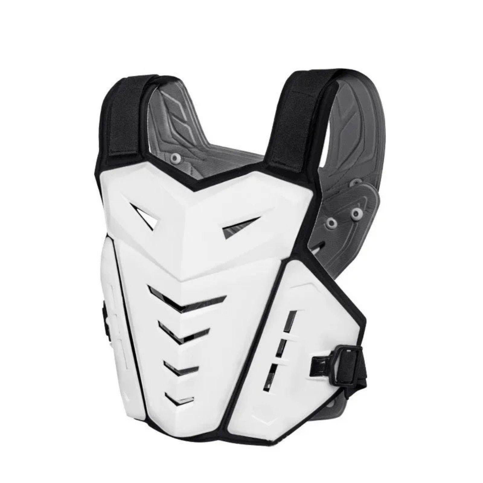 Motocross Chest Protector Breathable Vest Ventilated and Back svart