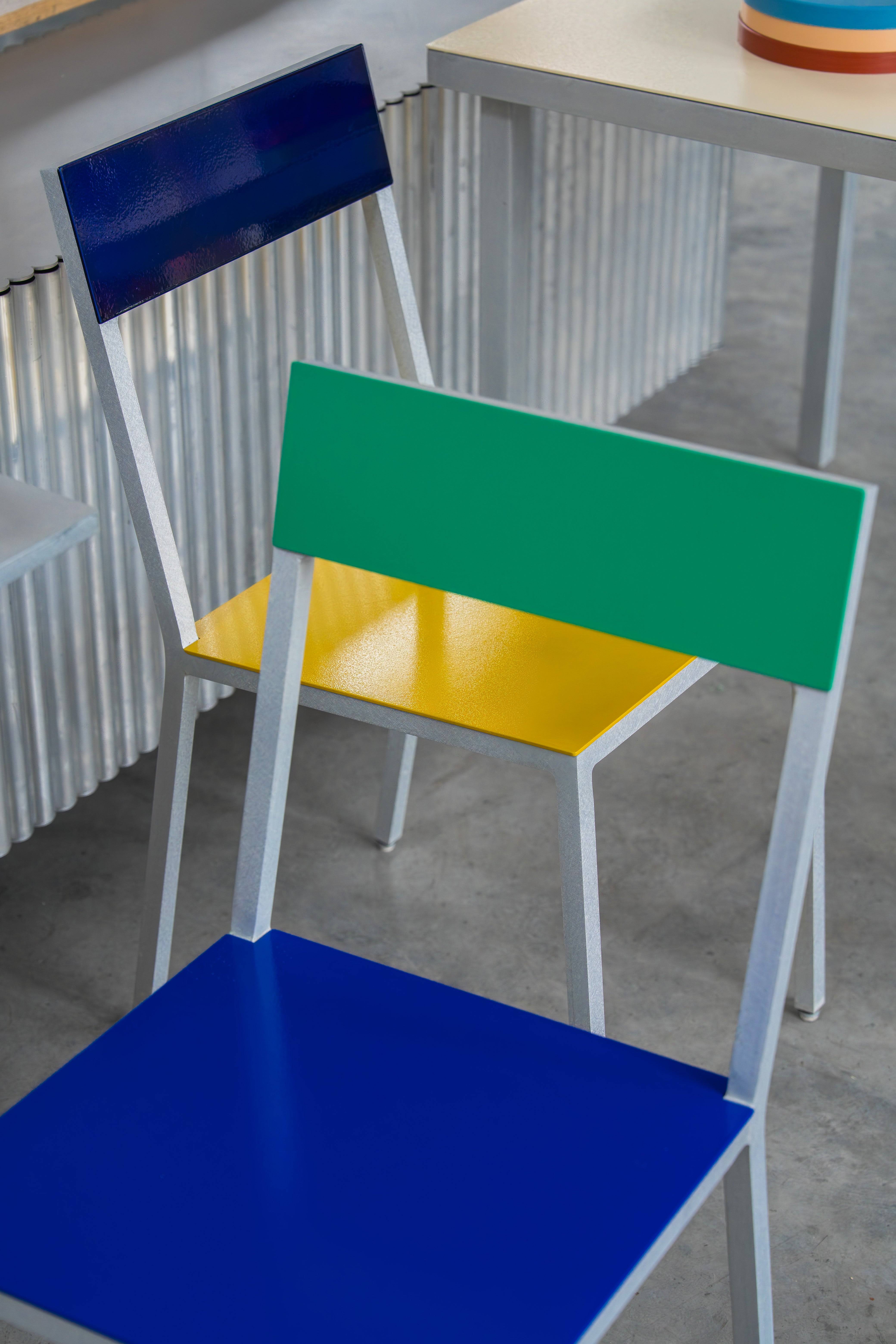 Muller van Severen - Alu Chair - Valerie Objects - Green/White