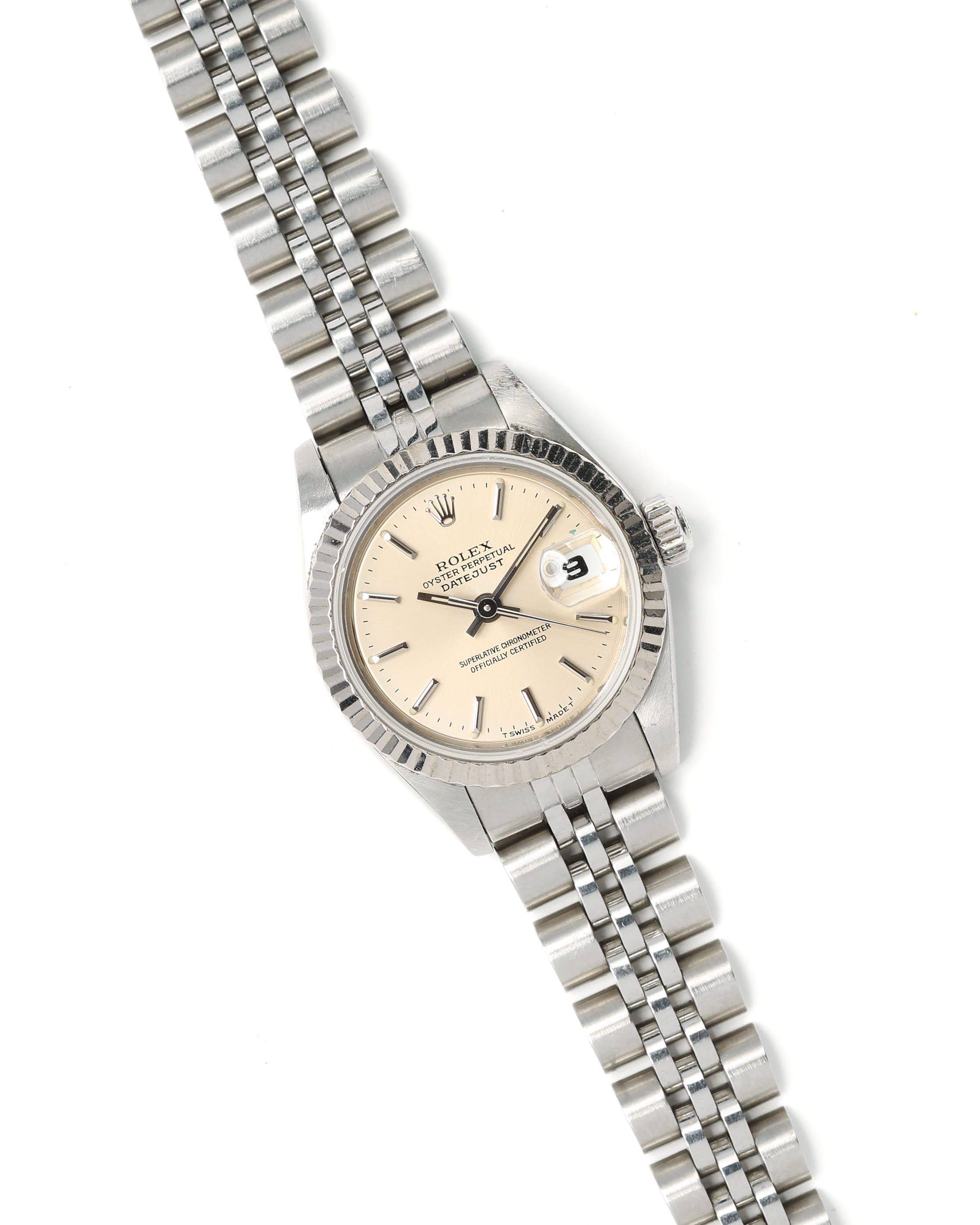 Rolex Lady-Datejust 26mm 1996 Watch - Silver (One Size)