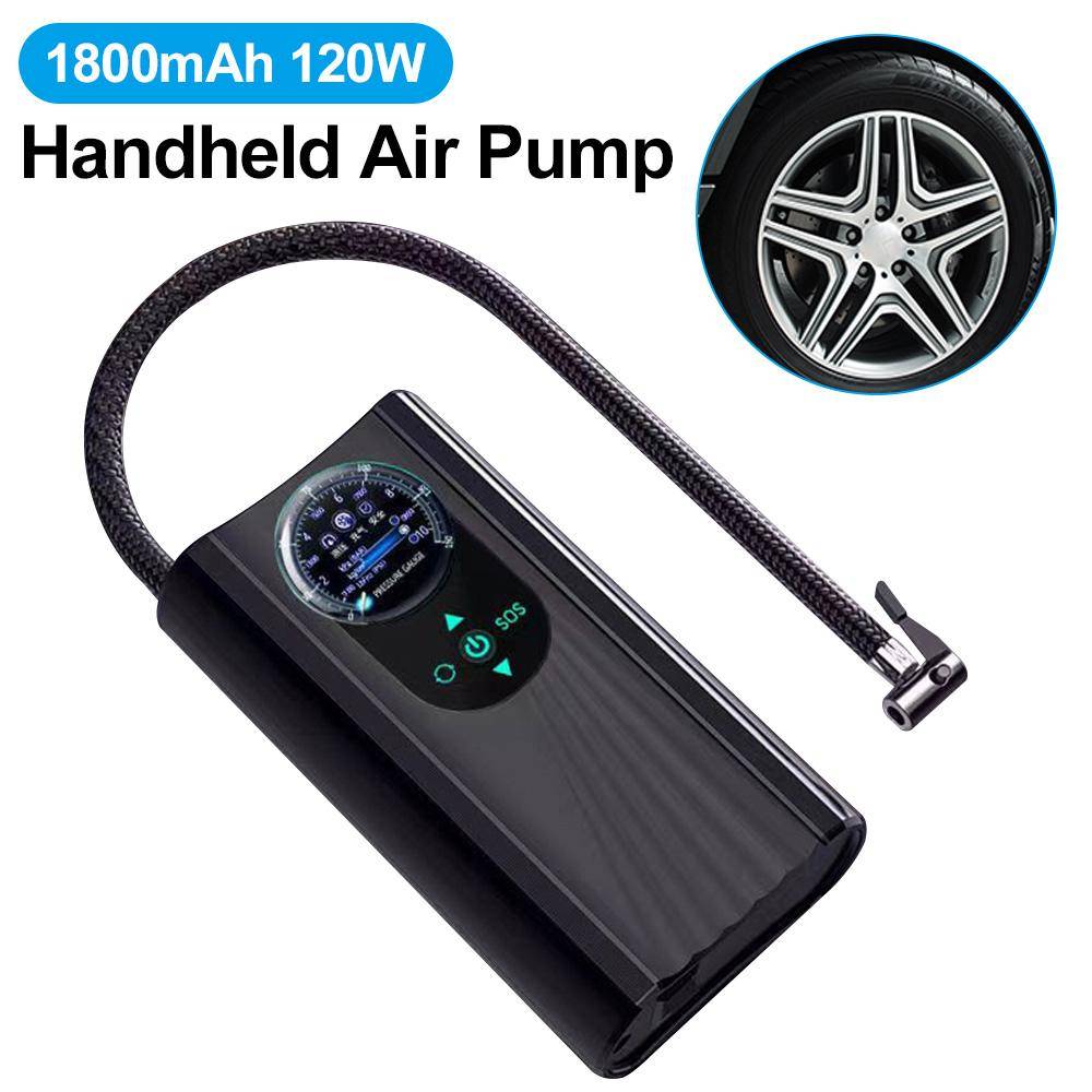 Bil Luftkompressor 120W 12V Luftpump Bärbar Däckpump Elektrisk Motorcykelpump För Bil Motorcyklar Cyklar Uppblåsbar