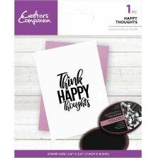 Crafters Companion Mindfulness Quotes Clear Acrylic Stamp - Happy T...