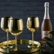 Vinglas Guld Rustfri Stål