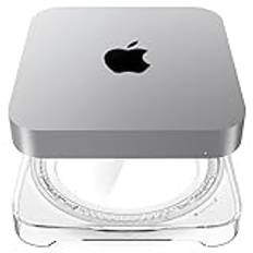 Spigen LD203 Designad för Mac mini M2 / M1 Bordsställ med inbyggt Luftfilter - Kristallklart