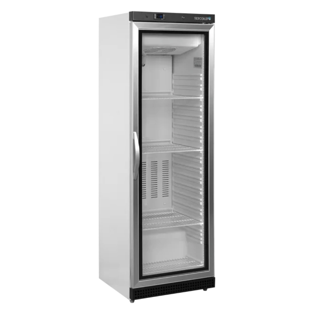 TEFCOLD UF400VG frysskåp med glasdörr 400 L ventilerad - vitt