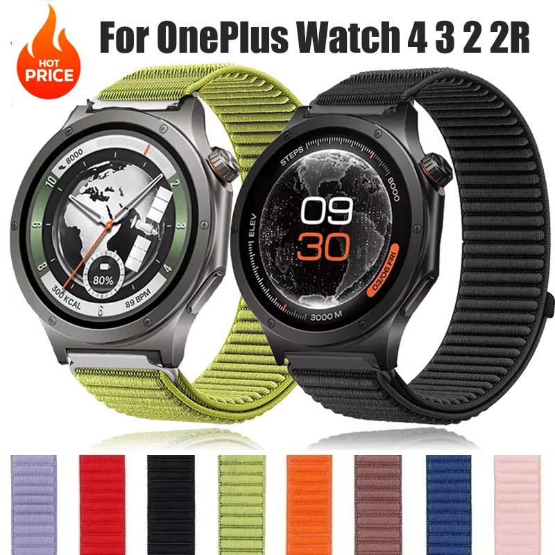 Sport Nylon loop Band For oneplus watch 4 3 2 2R 43 46mm Accessories Bracelet Correa 22mm 18mm Watch strap For Oppo X X2 X3/4Pro