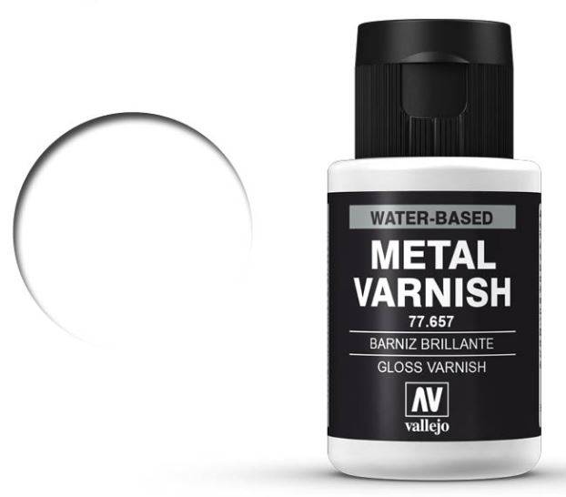 Gloss Metal Varnish (77657) - Vallejo 32 ml