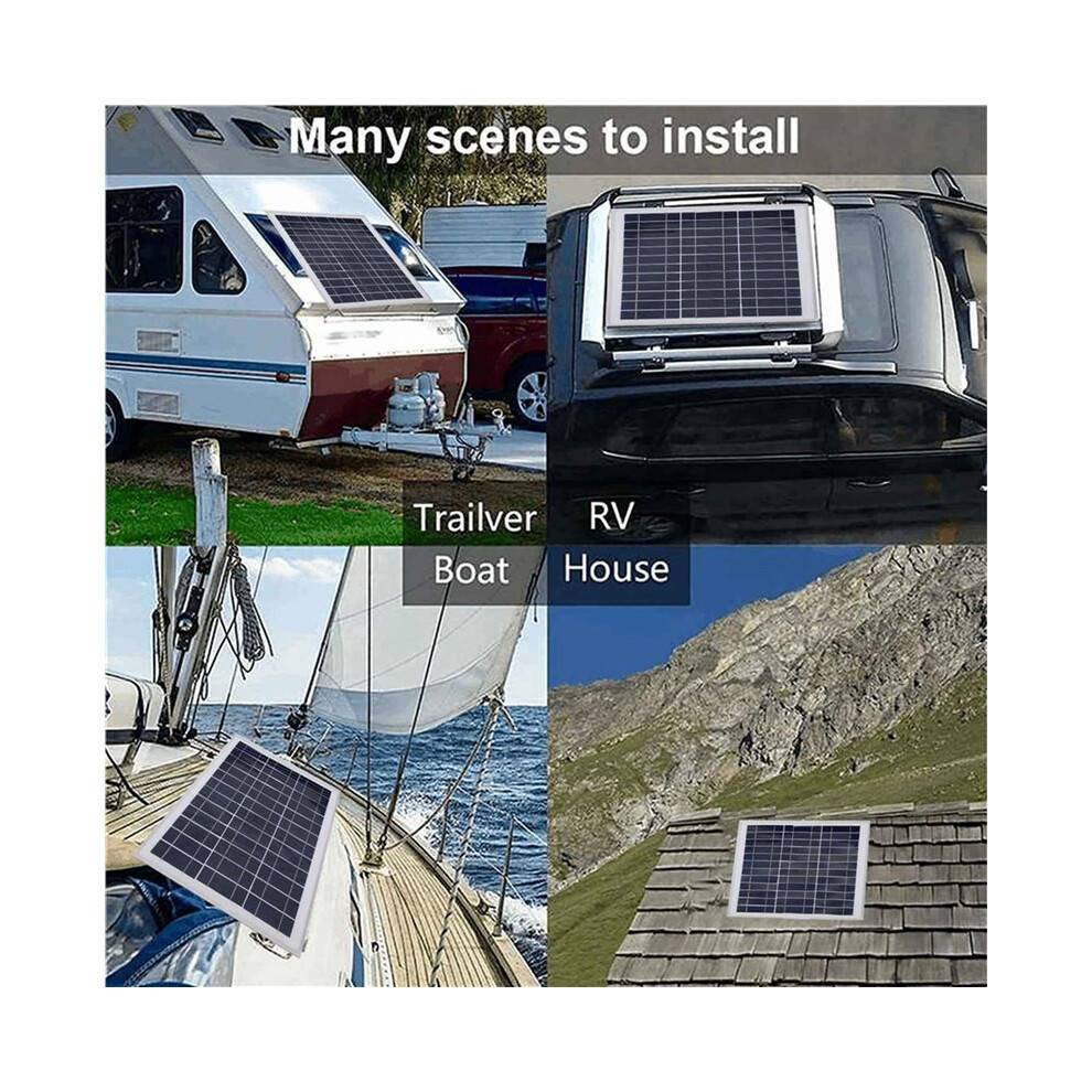 2X 100W 12V Solpanelkit med Laddningsregulator MPPT Aluminiumsolpanel för Utomhusbruk, Husbil, Camping, Båttrailer