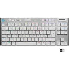 Logitech G915 TKL Tenkeyless LIGHTSPEED Wireless RGB Mechanical Gaming Keyboard - White - Fyndvara