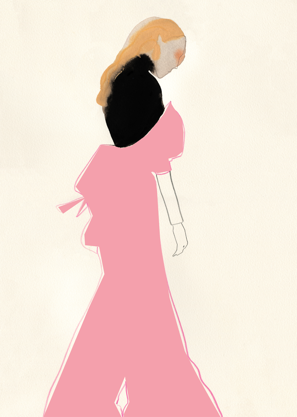 Pink Dress - 50x70 cm (50x70 cm)