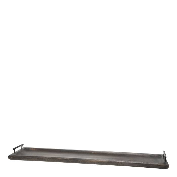 Träbricka m handtag 90cm Svart Tours Chic Anitque