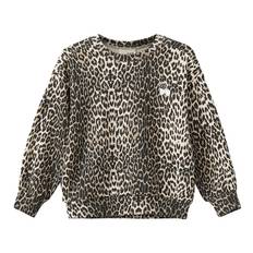 Sofie Schnoor Sweatshirt - Elissk - Light Brown Leopard m. Silve - Sofie Schnoor - 6 år (116) - Sweatshirt