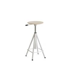 Taburet Atlas 2117, hvidpigm. egelaminat, s.oliven stel Vip H: 600-720 mm