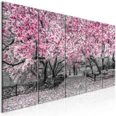 Lærredstryk Magnolia Park (5 dele) Pink