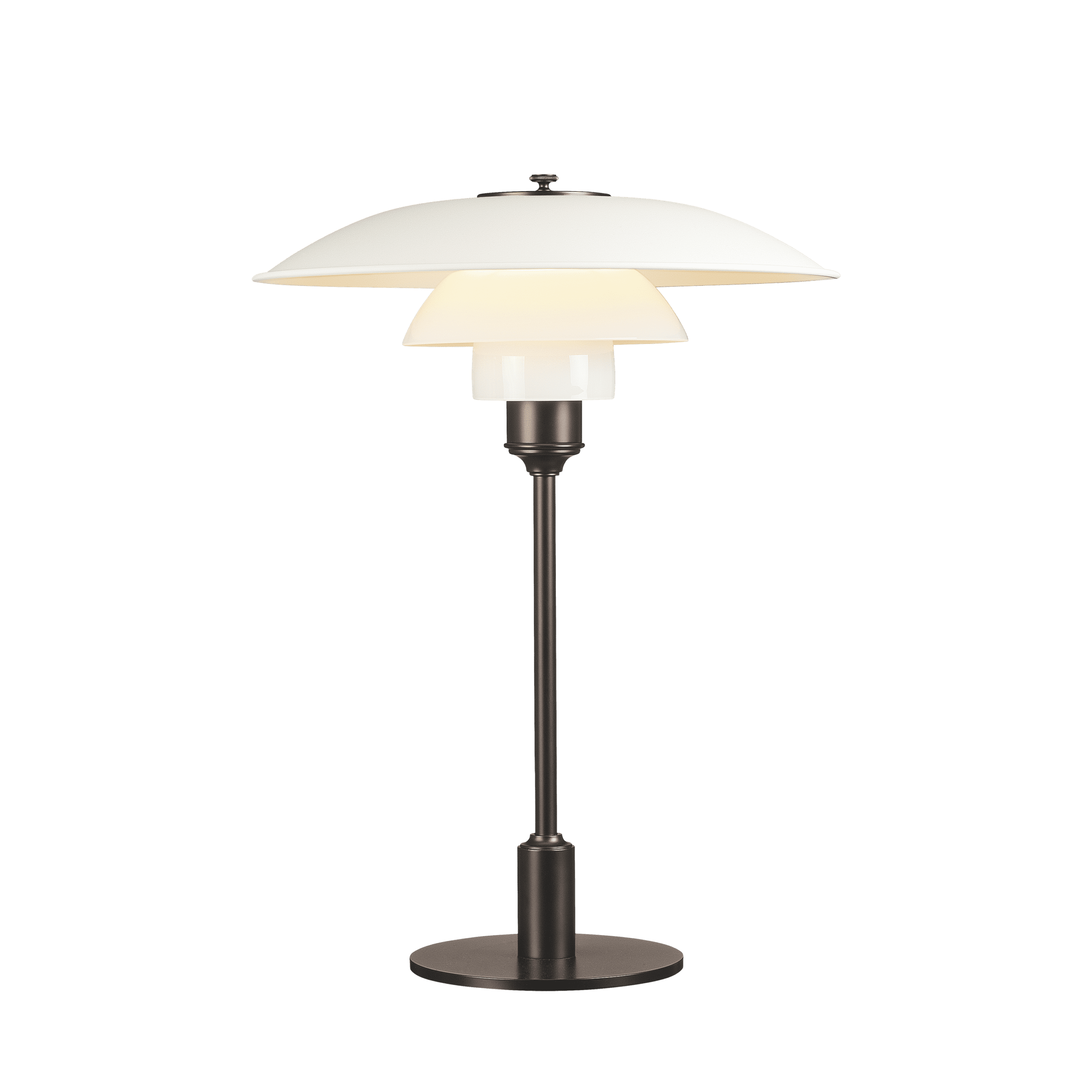 PH 3½-2½ Metal Bordlampe Hvid.