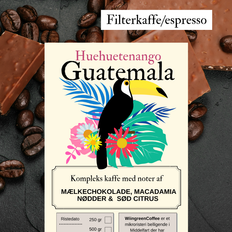 500 gr Guatemala Dos Bros, Huehuetenango, Friskristet kaffe