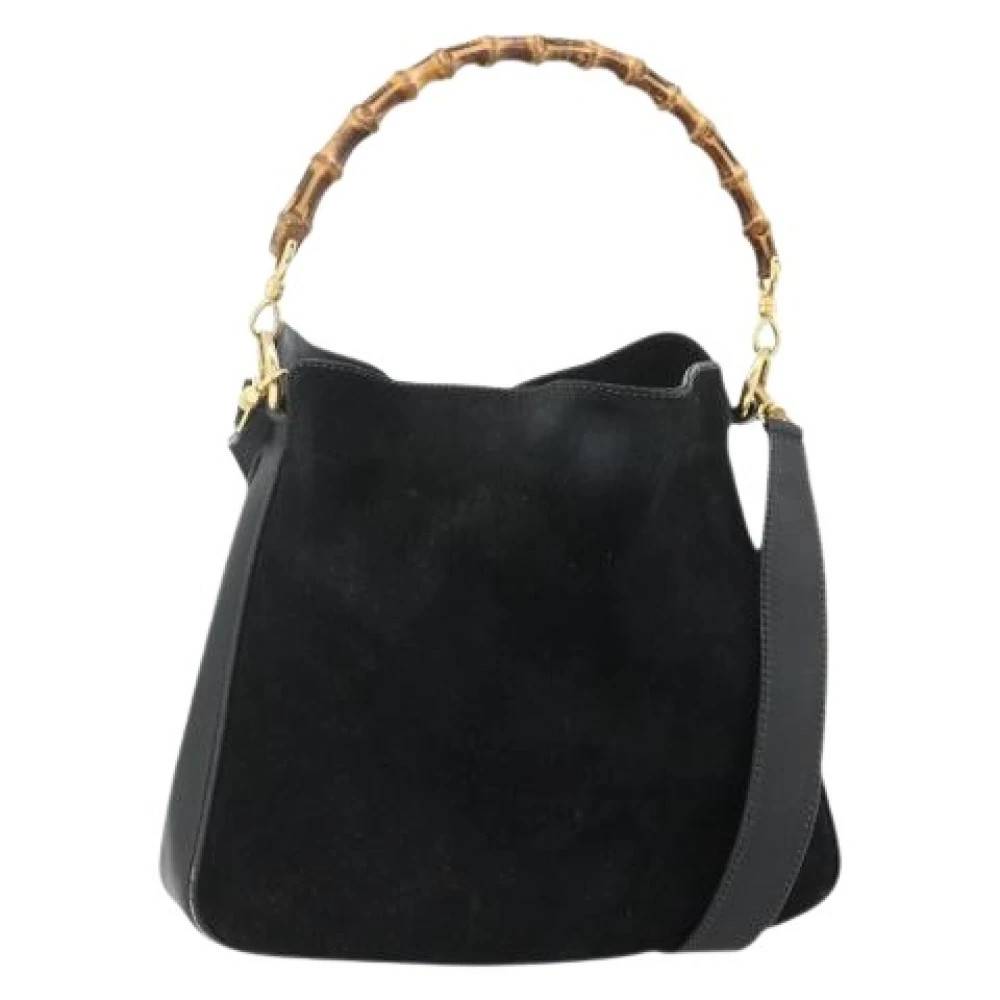 Gucci Vintage Pre-owned lædertaske - Vintage - Dame - Sort - ONE SIZE - Læder