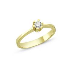 STAR Ring, 14 kt guld med 6 greb 0,15 ct. W/Si