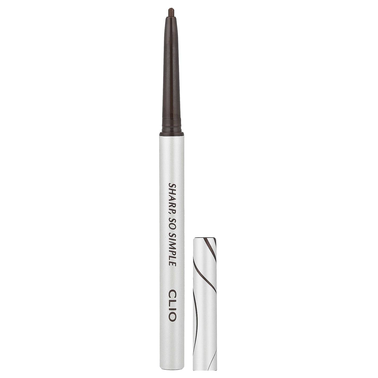 Clio, Sharp, So Simple Waterproof Pencil Liner, 04 Dark Brown, 0.14g (0.004oz)