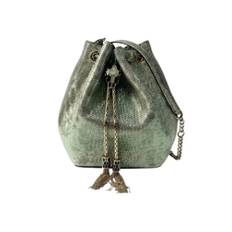 Bvlgari Vintage, Vintage , unisex, Grøn, ONE SIZE, Læder, Pre-owned Læder Bucket Bag