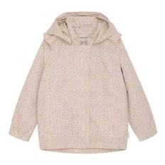 Minymo Regnjacka - PE - Peach Piska m. Blommor - Minymo - 1 år (80) - Regnjacka
