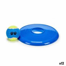 Set med hundleksaker Boll Frisbee Gummi polypropen (12 antal)