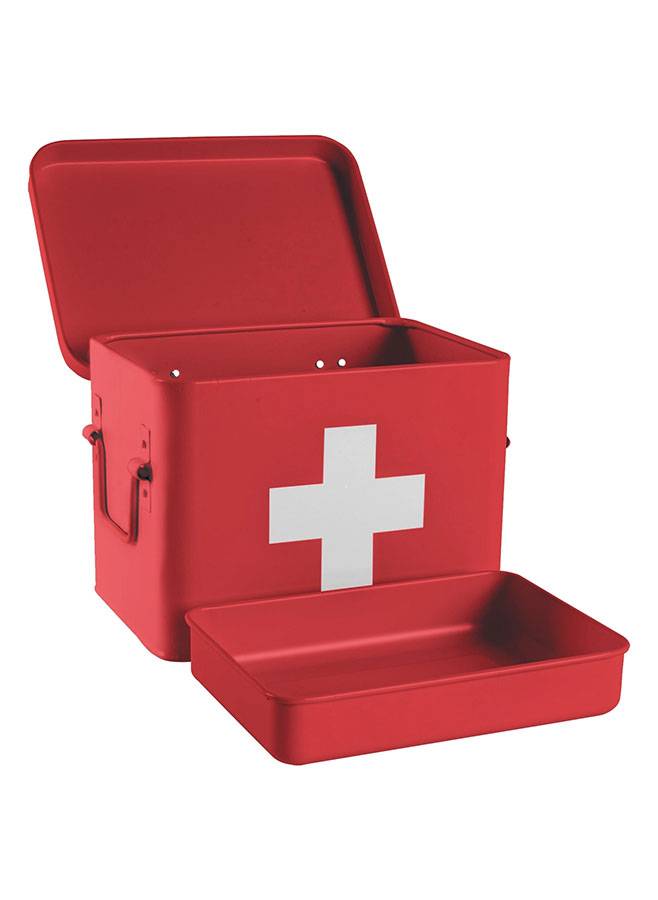 Plåtburk Röd FÖRBANDSLÅDA - First Aid