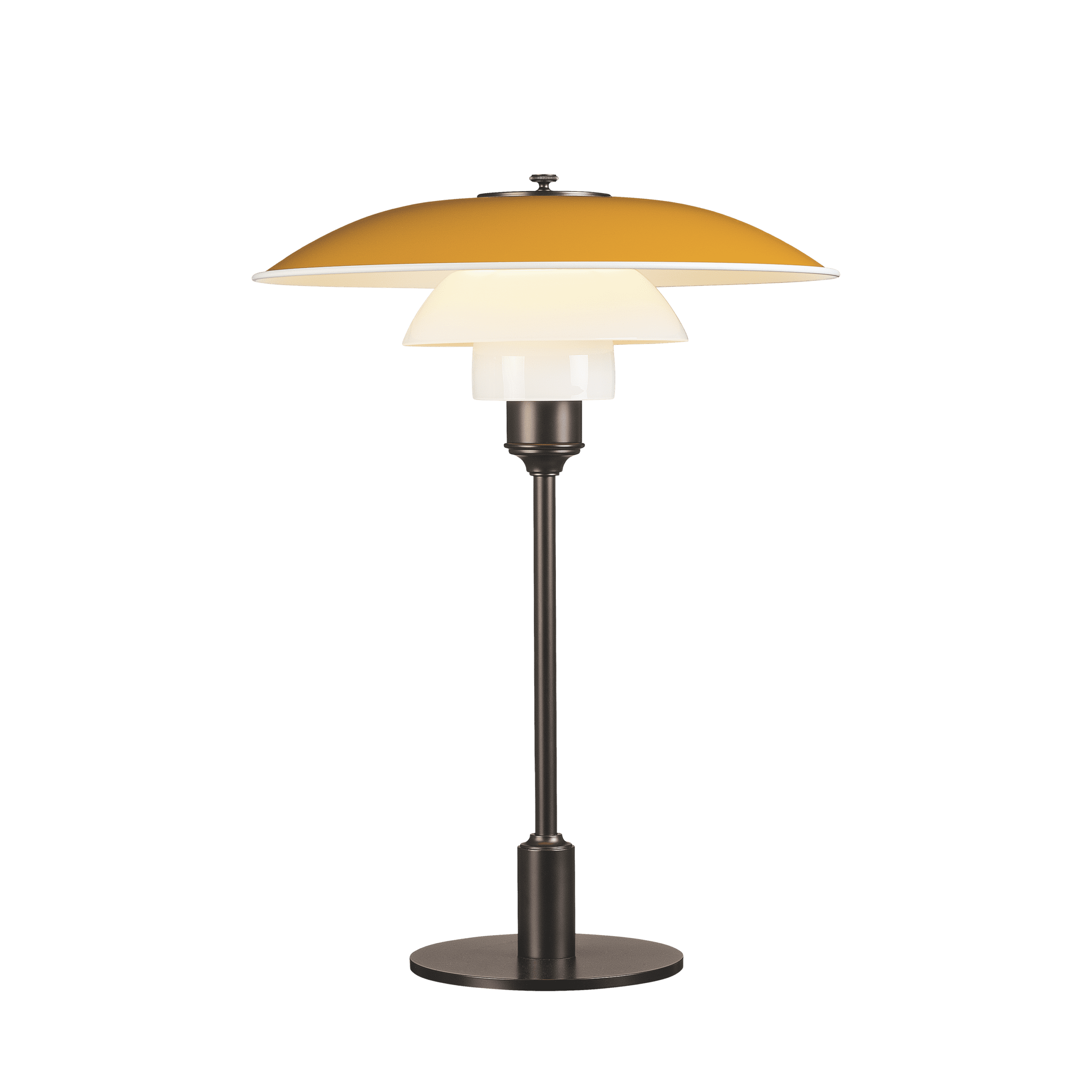 PH 3½-2½ Metal Bordlampe Gul.