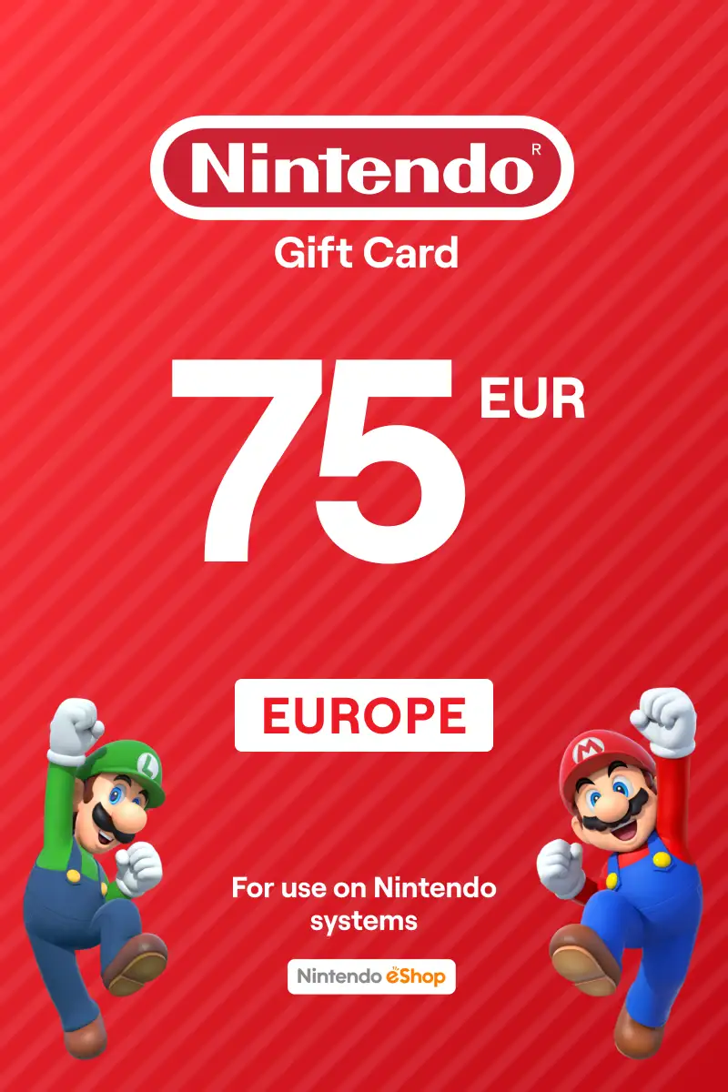 Nintendo eShop €75 EUR Gift Card (EU) - Digital Code.