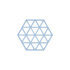 Triangles Grytunderlägg från Zone Denmark - Blue färg - Silikon