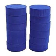 12st Foam Sponge Hair Rollers C Form Hårskurrar Svamp Hårrullar Värmefria Frisörsstylingverktyg för Kvinnor blå