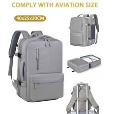 Ryanair Travel Backpack, Cabin Bag 40x20x25, Under Seat Cabin Bag, Aviation Bag, Women&#39;s Travel Backpack, Aviation Certified Casual Backpack, Outdoor - Grey