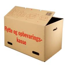 Flyttekasser - 2-lags - 6 mm tyk - 556 x 380 x 373 mm - 10 stk.
