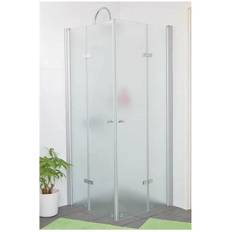 CYCLONE Vikbara duschväggar 90x90 AquaFrost