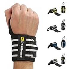 RESILIENCE Pro unisex armband – justerbara handledsskydd för gym, bodybuilding och calisthenics | handledsstöd för högintensiva träningspass