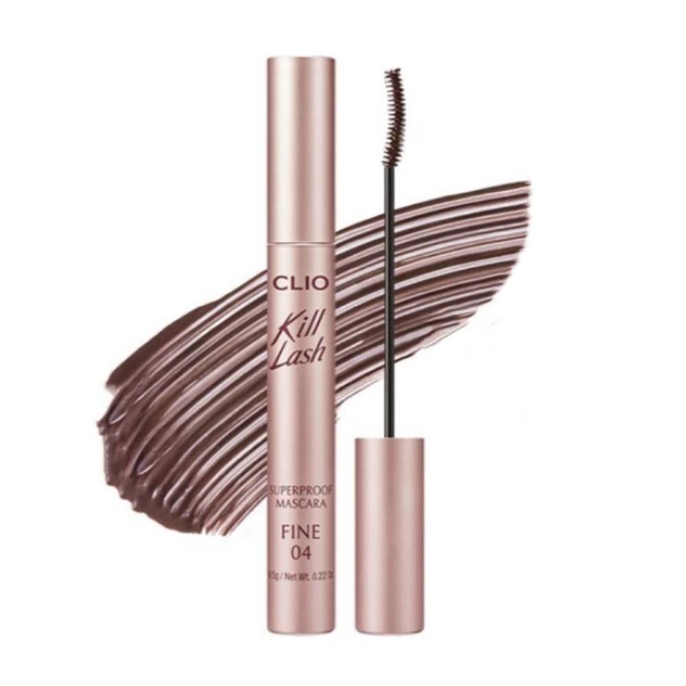 CLIO Kill Lash Superproof Mascara Fine 004 Rosy Greige, Koreansk