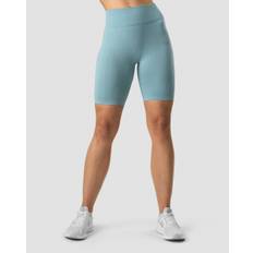 Ribbed Define Seamless Biker Shorts Wmn Pale Blue