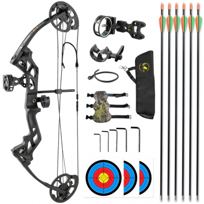 Topoint Compound Bow Package M3 - 10-30lbs 17-27" RH