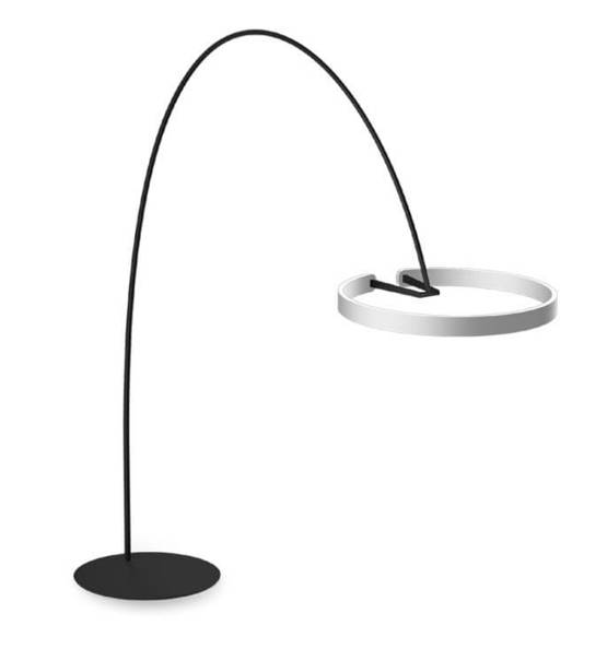 Occhio Mito largo gulvlampe, air, mat sølv