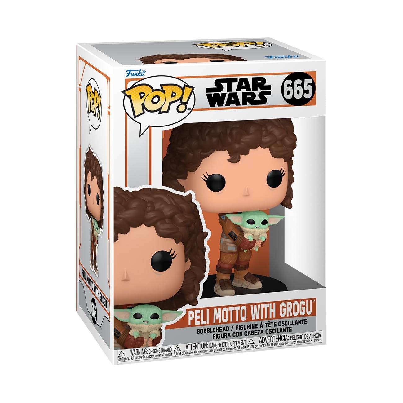Star Wars Mandalorian Pelimot with Grogu Figure Funko Star Wars Funko POP!