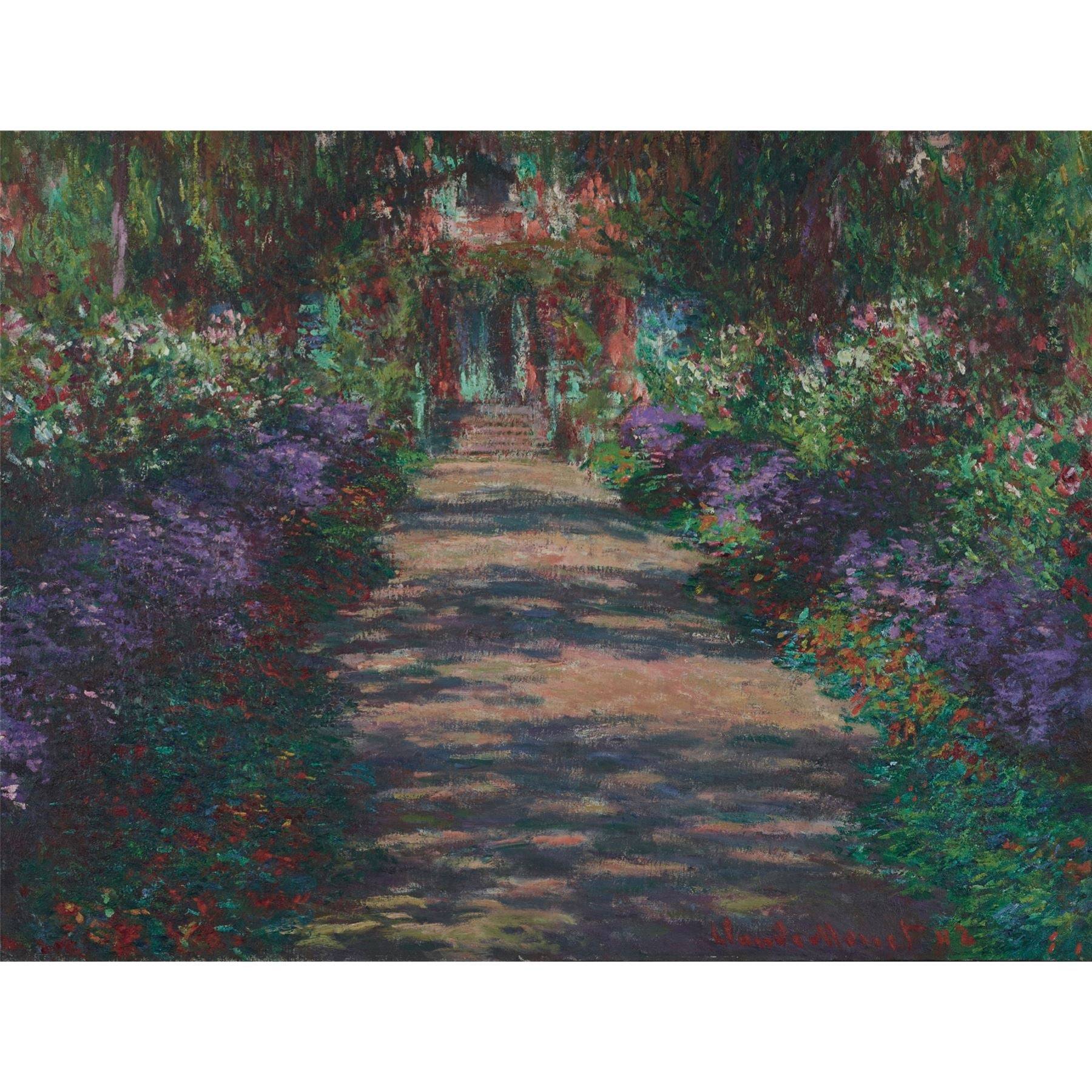 Pathway in Monet’s Garden, Giverny Impressionist Jigsaw Puzzle by Claude Monet - 500