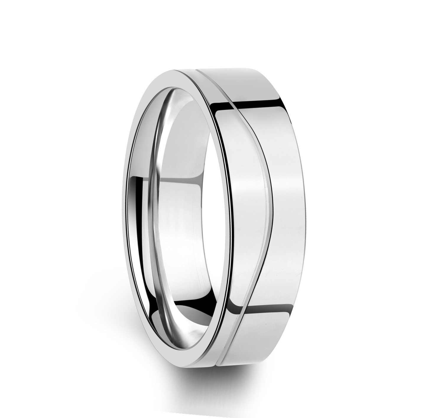 Elegant Design 316L Rostfritt Stål Ringar Med eller Utan Cubic Zirconia Stenar