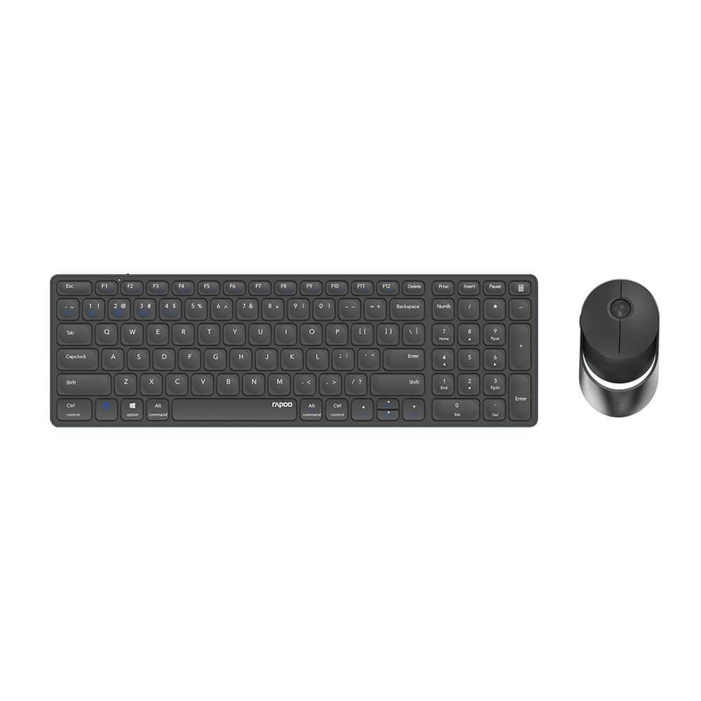 RAPOO Keyboard/Mice Set 9750M Wireless Multi-Mode Dark Grey