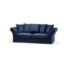 Hampton soffa indigo 3-sits - Blå (A. 228 / B. 94 / C. 90 / D. 55 / E. 46 / F. 72 cm)