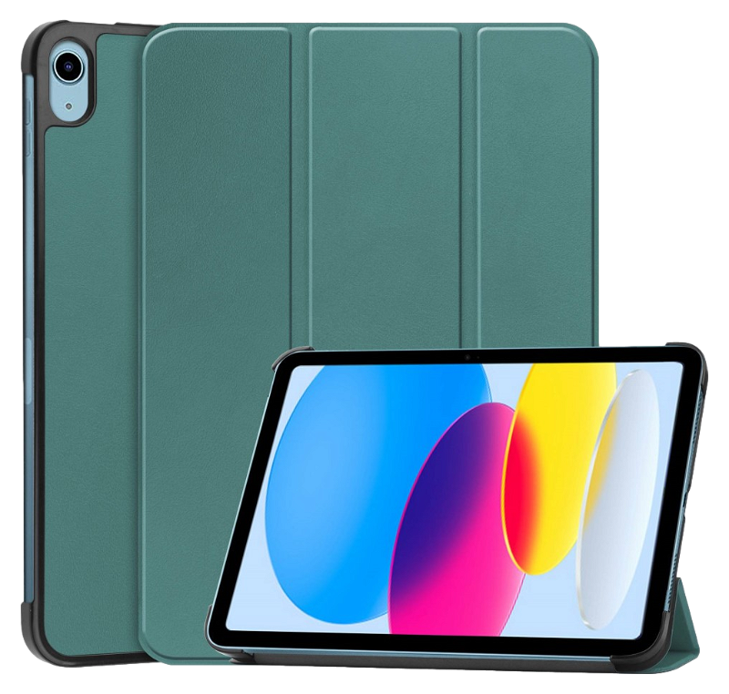 iPad 2022 / 2025 Cover A2757, A2696, A2777, A3354, A3355 Wise Tri-Fold - Grøn